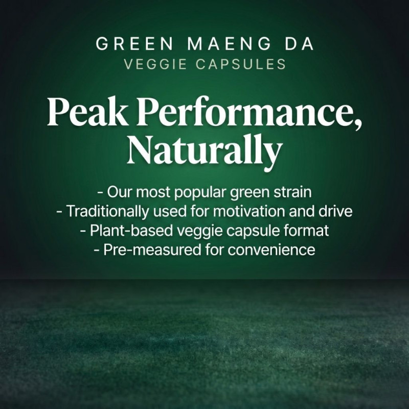 Green Maeng Da Kratom Veggie Capsules