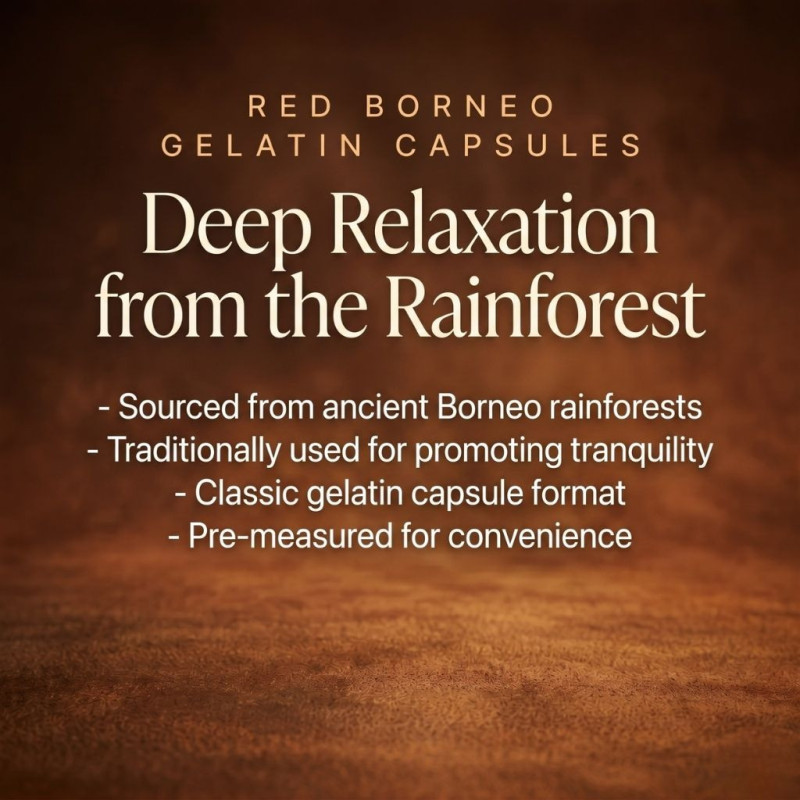 Red Borneo Kratom Gelatin Capsules