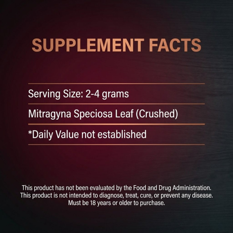 Red Crushed Kratom Leaf (30 mesh)
