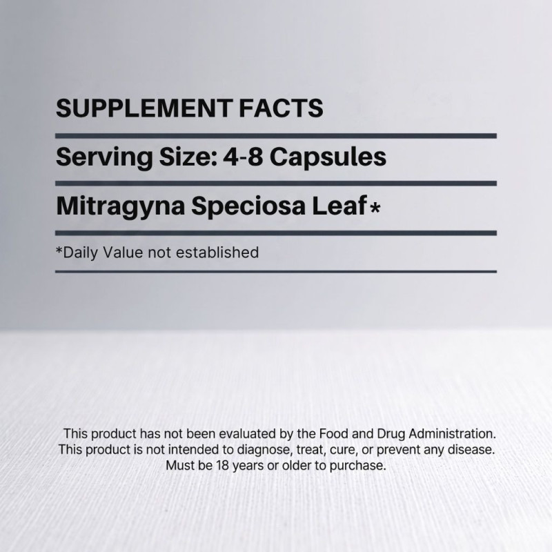 White Borneo Kratom Gelatin Capsules